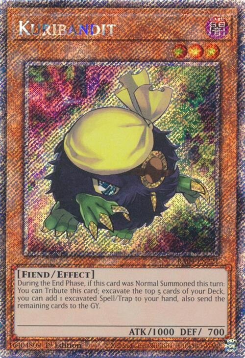 Image for Kuribandit (Platinum Secret Rare) (Quarter Century Stampede) (RA04-EN221) - YuGiOh