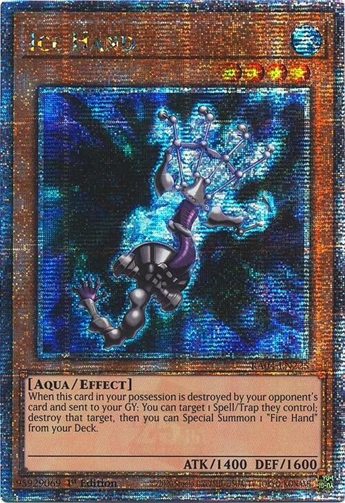 Image for Ice Hand (Quarter Century Secret Rare) (Quarter Century Stampede) (RA04-EN225) - YuGiOh