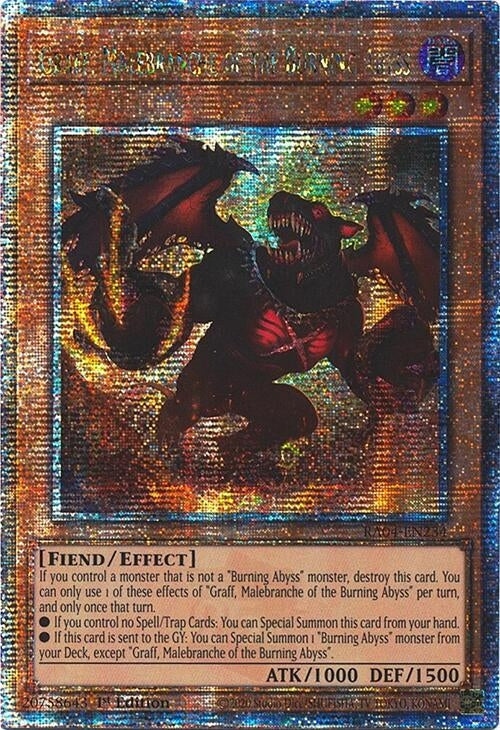 Image for Graff, Malebranche of the Burning Abyss (Quarter Century Secret Rare) (Quarter Century Stampede) (RA04-EN235) - YuGiOh
