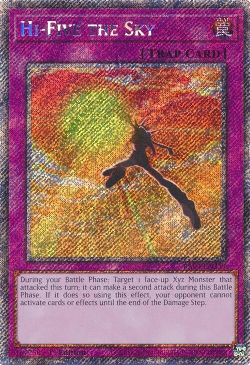 Image for Hi-Five the Sky (Platinum Secret Rare) (Quarter Century Stampede) (RA04-EN239) - YuGiOh