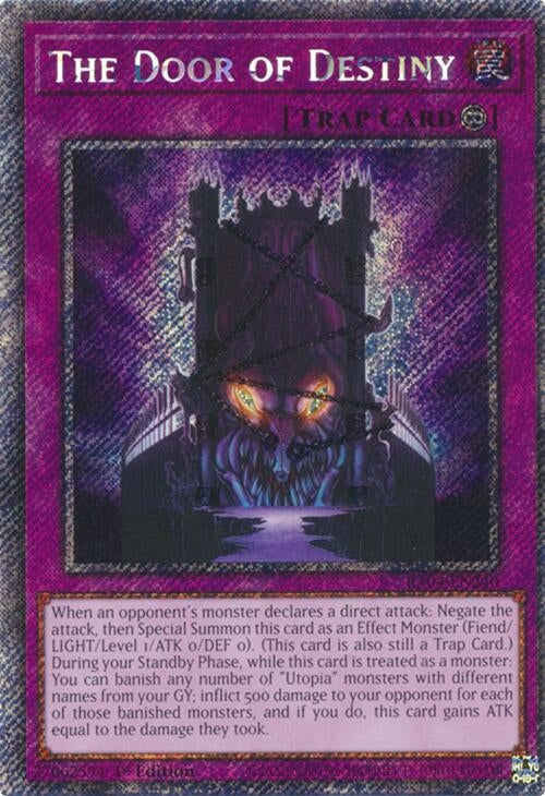 Image for The Door of Destiny (Platinum Secret Rare) (Quarter Century Stampede) (RA04-EN240) - YuGiOh