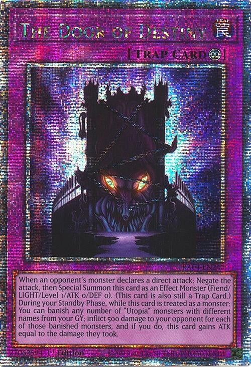 Image for The Door of Destiny (Quarter Century Secret Rare) (Quarter Century Stampede) (RA04-EN240) - YuGiOh