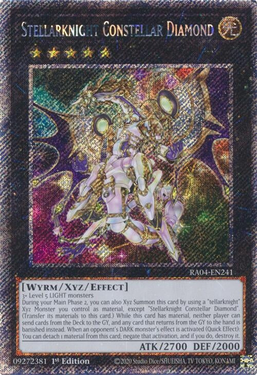 Image for Stellarknight Constellar Diamond (Platinum Secret Rare) (Quarter Century Stampede) (RA04-EN241) - YuGiOh