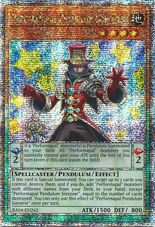 Image for Performapal Pendulum Sorcerer (Quarter Century Secret Rare) (Quarter Century Stampede) (RA04-EN242) - YuGiOh
