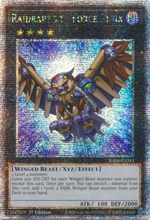 Image for Raidraptor - Force Strix (Quarter Century Secret Rare) (Quarter Century Stampede) (RA04-EN243) - YuGiOh