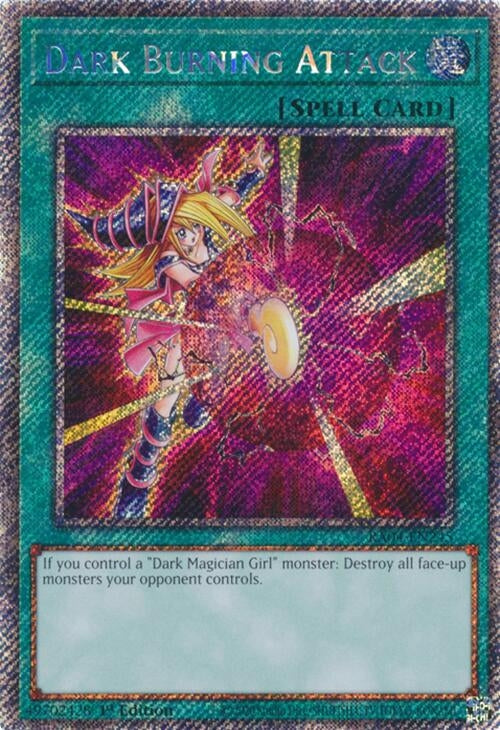 Image for Dark Burning Attack (Platinum Secret Rare) (Quarter Century Stampede) (RA04-EN245) - YuGiOh