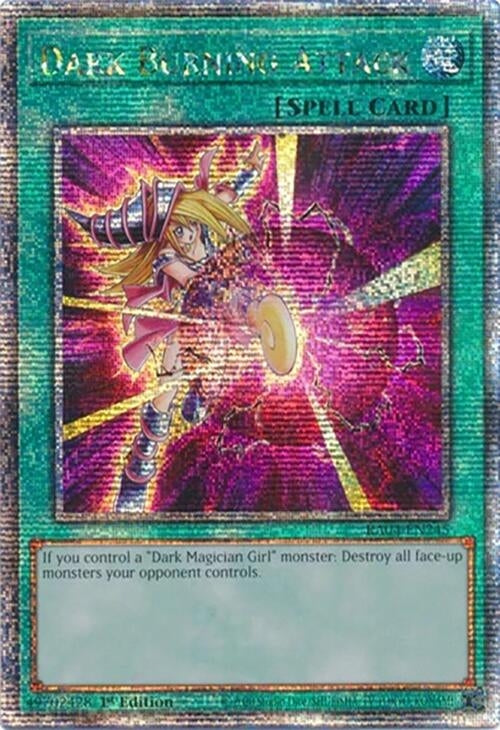 Image for Dark Burning Attack (Quarter Century Secret Rare) (Quarter Century Stampede) (RA04-EN245) - YuGiOh
