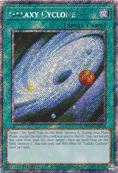 Image for Galaxy Cyclone (Platinum Secret Rare) (Quarter Century Stampede) (RA04-EN250) - YuGiOh