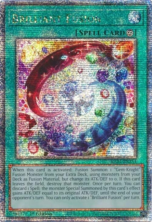 Image for Brilliant Fusion (Quarter Century Secret Rare) (Quarter Century Stampede) (RA04-EN254) - YuGiOh