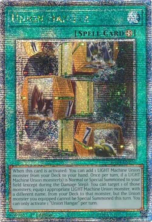 Image for Union Hangar (Quarter Century Secret Rare) (Quarter Century Stampede) (RA04-EN270) - YuGiOh
