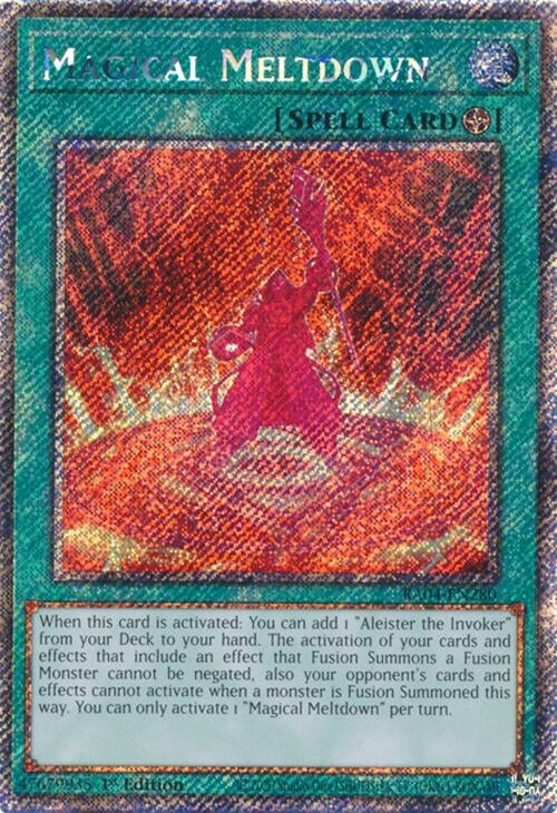 Image for Magical Meltdown (Platinum Secret Rare) (Quarter Century Stampede) (RA04-EN280) - YuGiOh