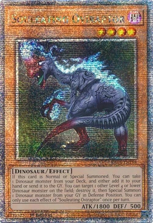 Image for Souleating Oviraptor (Quarter Century Secret Rare) (Quarter Century Stampede) (RA04-EN288) - YuGiOh