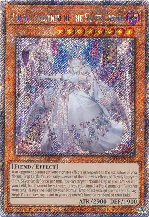 Image for Lovely Labrynth of the Silver Castle (Platinum Secret Rare) (Quarter Century Stampede) (RA04-EN295) - YuGiOh