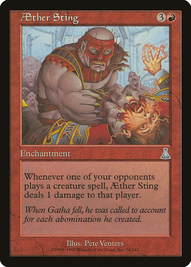 Image for Aether Sting (Urza's Destiny) (76) - Magic: The Gathering