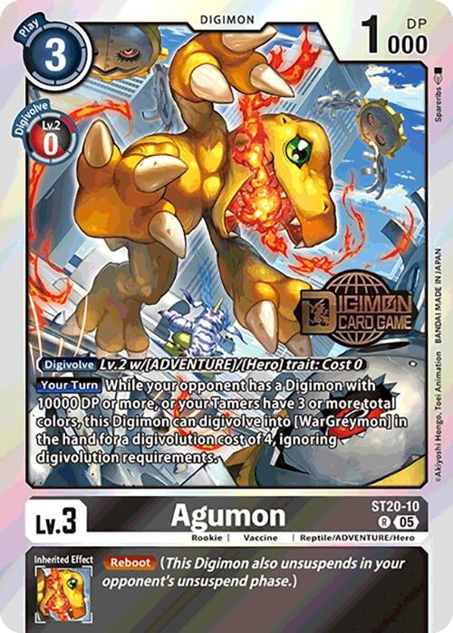 Image for Agumon (ST-20_PR) (ST20-10 R) - Digimon Card Game