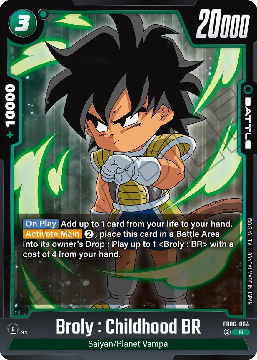 Image for Broly : Childhood BR (Rivals Clash) (FB06-064) - Dragon Ball Super: Fusion World