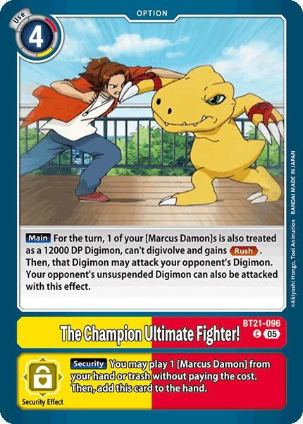 Image for The Champion Ultimate Fighter! (BT21) (BT21-096 C) - Digimon Card Game