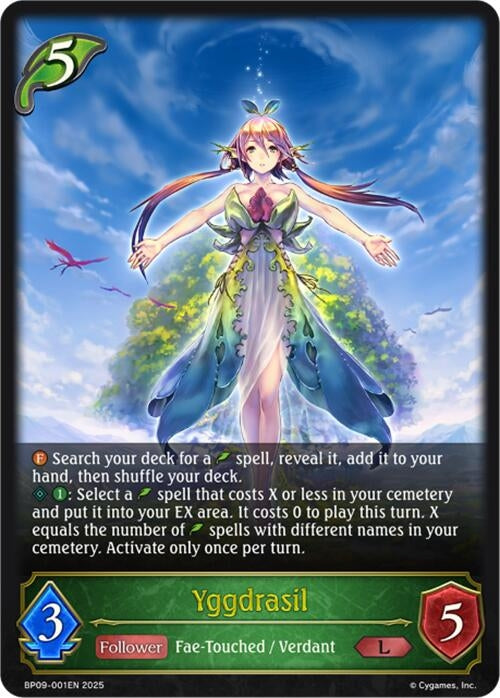 Image for Yggdrasil (BP09: Duet of Dawn and Dusk) (BP09-001EN) - Shadowverse: Evolve