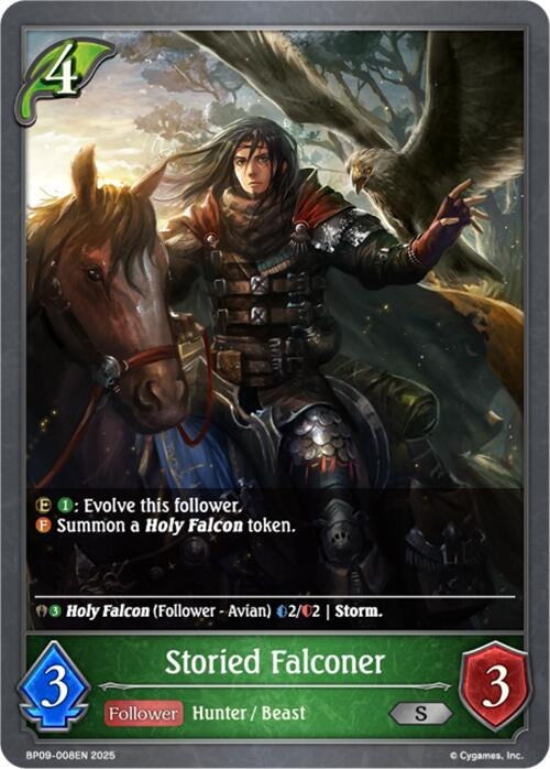 Image for Storied Falconer (BP09: Duet of Dawn and Dusk) (BP09-008EN) - Shadowverse: Evolve