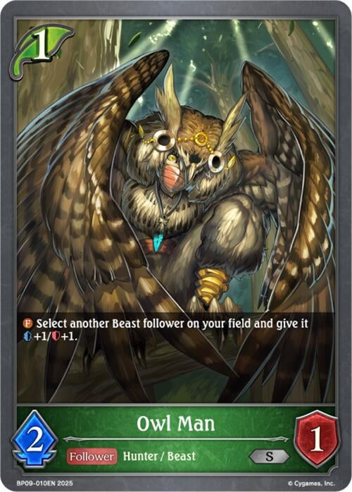 Image for Owl Man (BP09: Duet of Dawn and Dusk) (BP09-010EN) - Shadowverse: Evolve