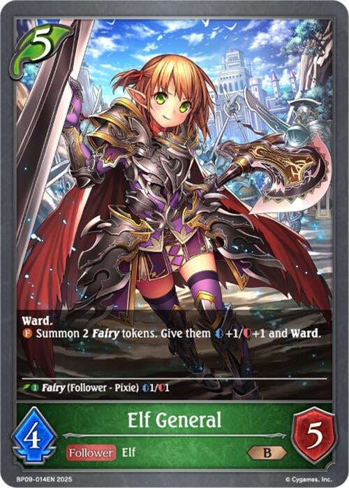 Image for Elf General (BP09: Duet of Dawn and Dusk) (BP09-014EN) - Shadowverse: Evolve