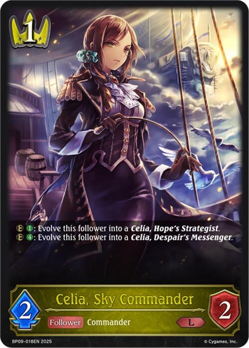 Image for Celia, Sky Commander (BP09: Duet of Dawn and Dusk) (BP09-018EN) - Shadowverse: Evolve