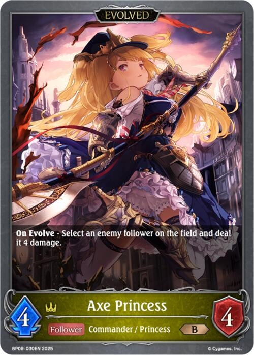 Image for Axe Princess (Evolved) (BP09: Duet of Dawn and Dusk) (BP09-030EN) - Shadowverse: Evolve