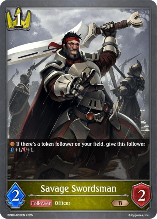 Image for Savage Swordsman (BP09: Duet of Dawn and Dusk) (BP09-032EN) - Shadowverse: Evolve