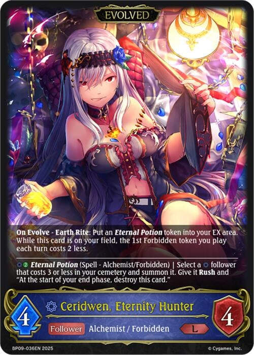 Image for Ceridwen, Eternity Hunter (Evolved) (BP09: Duet of Dawn and Dusk) (BP09-036EN) - Shadowverse: Evolve