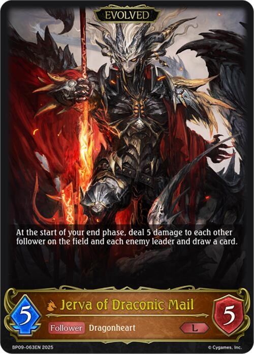 Image for Jerva of Draconic Mail (Evolved) (BP09: Duet of Dawn and Dusk) (BP09-063EN) - Shadowverse: Evolve