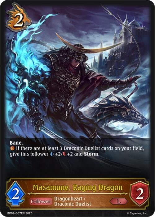 Image for Masamune, Raging Dragon (BP09: Duet of Dawn and Dusk) (BP09-067EN) - Shadowverse: Evolve