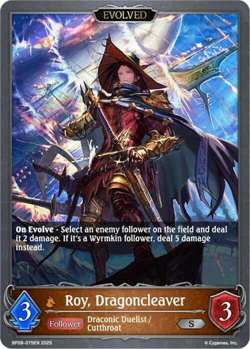 Image for Roy, Dragoncleaver (Evolved) (BP09: Duet of Dawn and Dusk) (BP09-075EN) - Shadowverse: Evolve