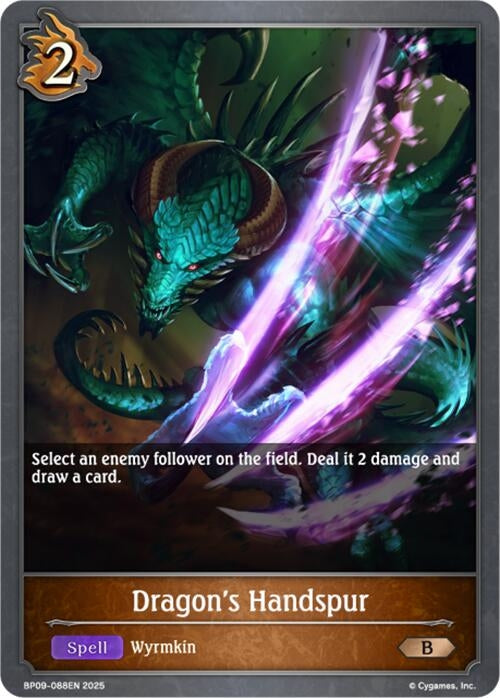 Image for Dragon's Handspur (BP09: Duet of Dawn and Dusk) (BP09-088EN) - Shadowverse: Evolve
