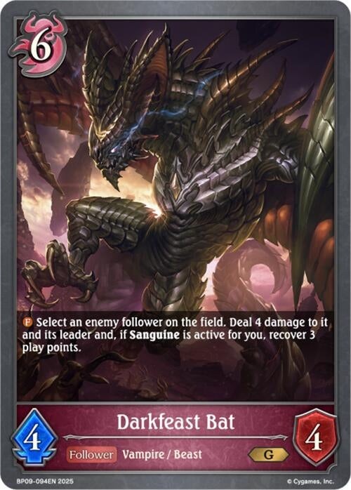 Image for Darkfeast Bat (BP09: Duet of Dawn and Dusk) (BP09-094EN) - Shadowverse: Evolve