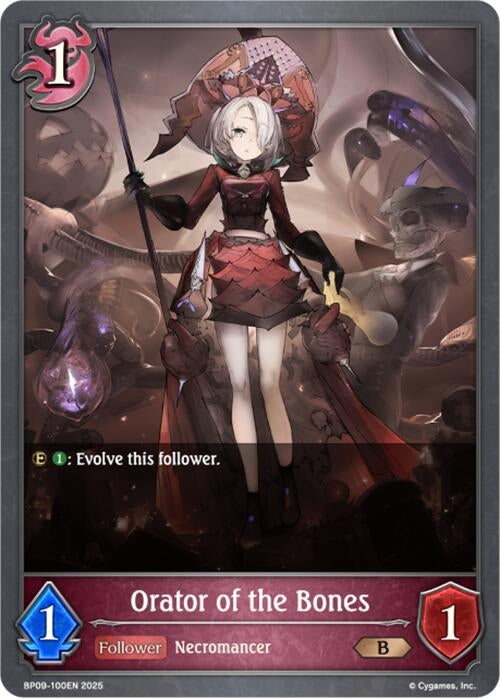 Image for Orator of the Bones (BP09: Duet of Dawn and Dusk) (BP09-100EN) - Shadowverse: Evolve