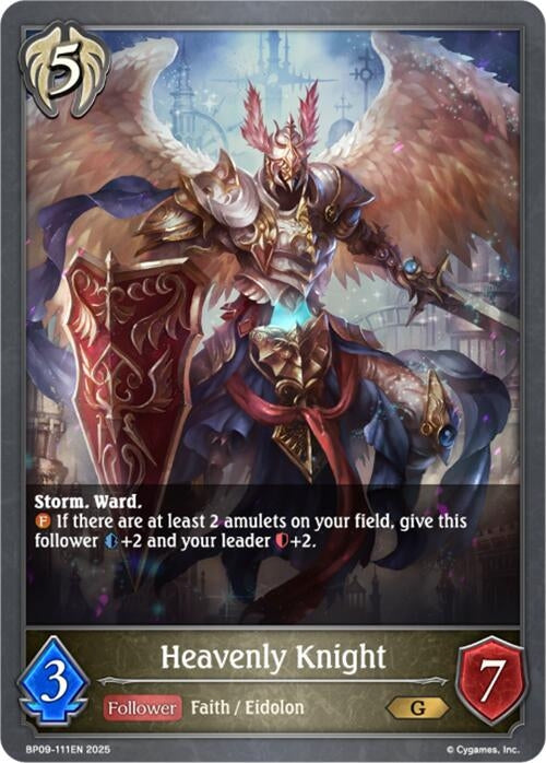 Image for Heavenly Knight (BP09: Duet of Dawn and Dusk) (BP09-111EN) - Shadowverse: Evolve