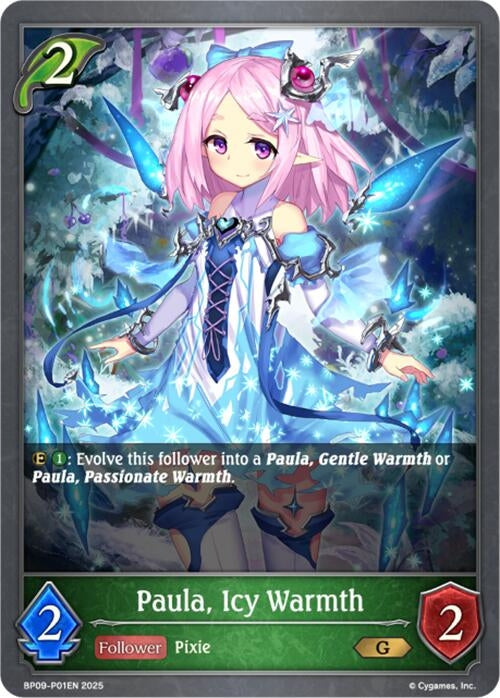 Image for Paula, Icy Warmth - P01EN (Foil) (BP09: Duet of Dawn and Dusk) (BP09-P01EN) - Shadowverse: Evolve