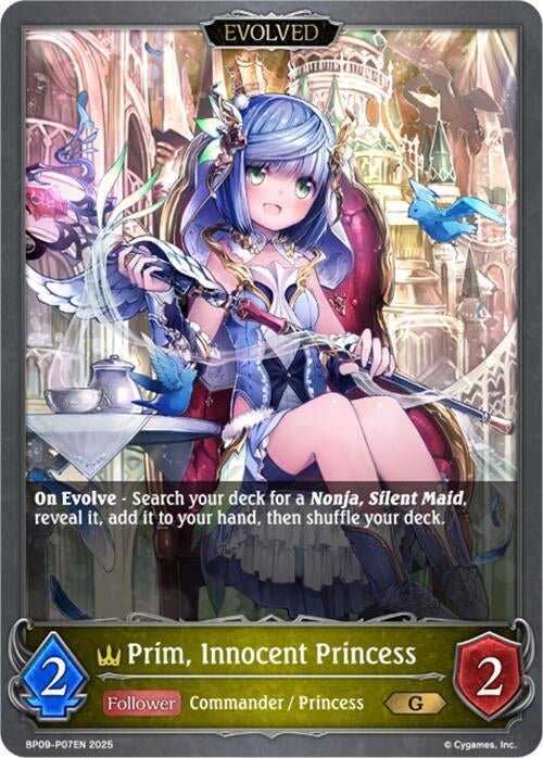 Image for Prim, Innocent Princess (Evolved) - P07EN (Foil) (BP09: Duet of Dawn and Dusk) (BP09-P07EN) - Shadowverse: Evolve