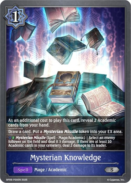 Image for Mysterian Knowledge - P20EN (Foil) (BP09: Duet of Dawn and Dusk) (BP09-P20EN) - Shadowverse: Evolve