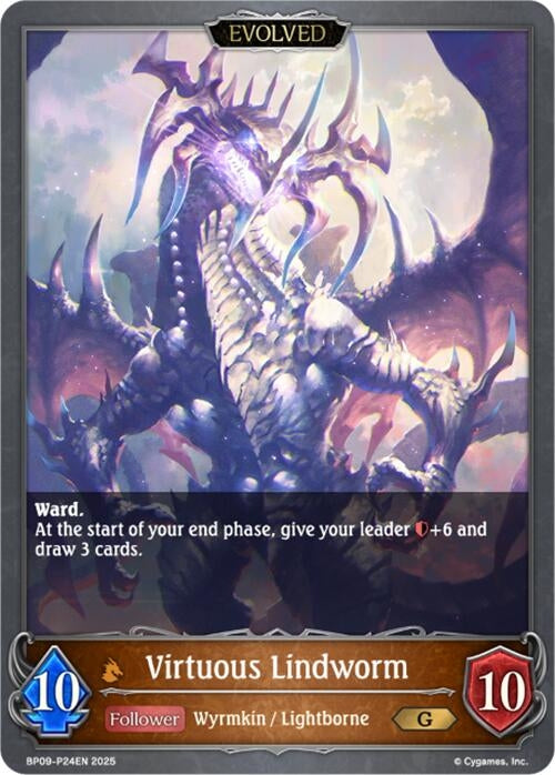 Image for Virtuous Lindworm // Iniquitous Lindworm - P24 (Foil) (BP09: Duet of Dawn and Dusk) (BP09-P24EN) - Shadowverse: Evolve