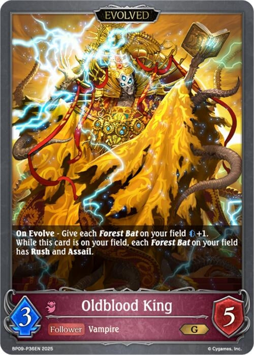 Image for Oldblood King (Evolved) - P36EN (Foil) (BP09: Duet of Dawn and Dusk) (BP09-P36EN) - Shadowverse: Evolve