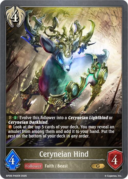 Image for Ceryneian Hind - P40EN (Foil) (BP09: Duet of Dawn and Dusk) (BP09-P40EN) - Shadowverse: Evolve