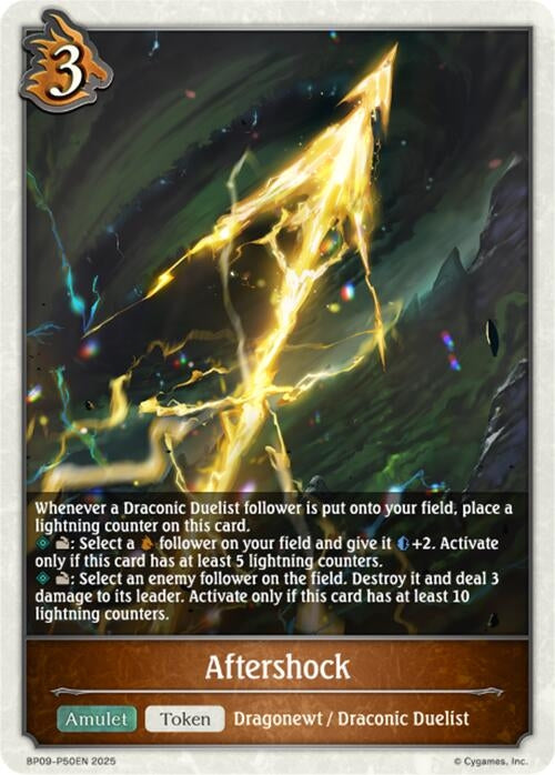 Image for Aftershock - P50EN (Foil) (BP09: Duet of Dawn and Dusk) (BP09-P50EN) - Shadowverse: Evolve