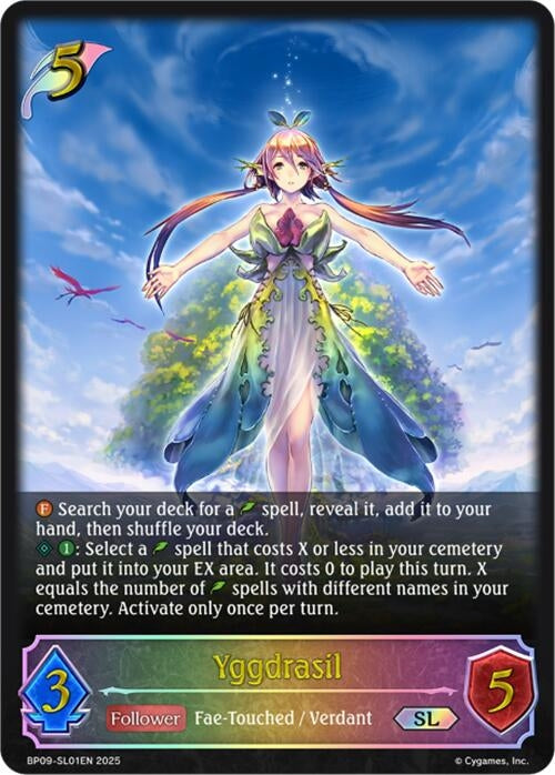 Image for Yggdrasil (SL) (BP09: Duet of Dawn and Dusk) (BP09-SL01EN) - Shadowverse: Evolve