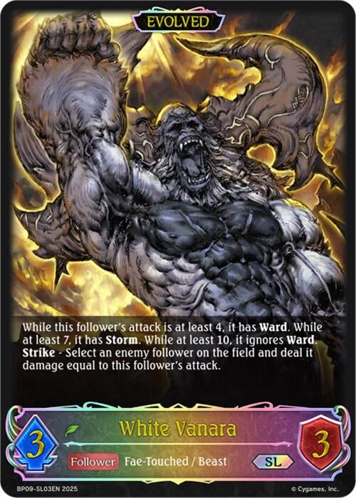 Image for White Vanara (Evolved) (SL) (BP09: Duet of Dawn and Dusk) (BP09-SL03EN) - Shadowverse: Evolve