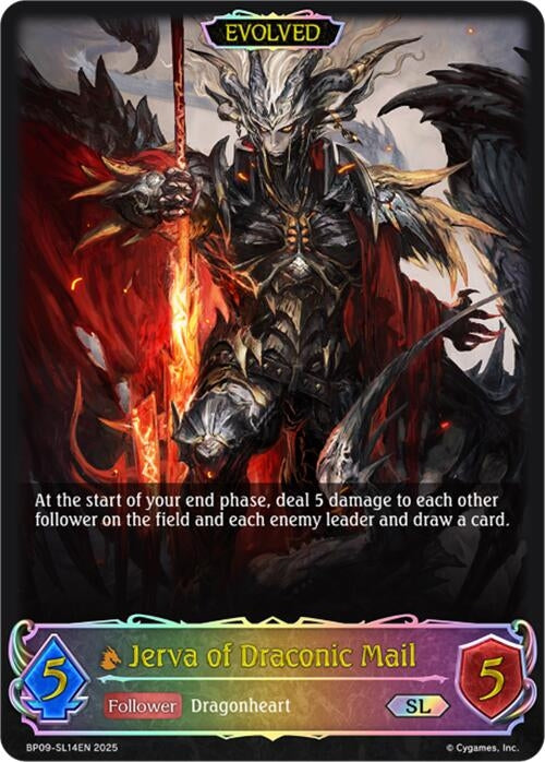 Image for Jerva of Draconic Mail (Evolved) (SL) (BP09: Duet of Dawn and Dusk) (BP09-SL14EN) - Shadowverse: Evolve