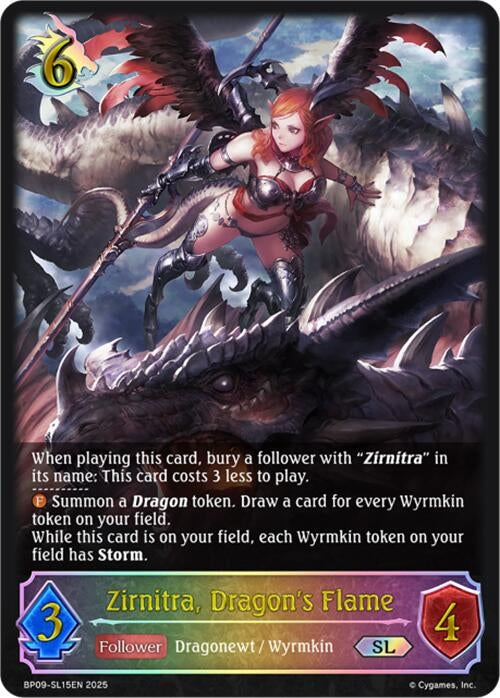 Image for Zirnitra, Dragon's Flame (SL) (BP09: Duet of Dawn and Dusk) (BP09-SL15EN) - Shadowverse: Evolve