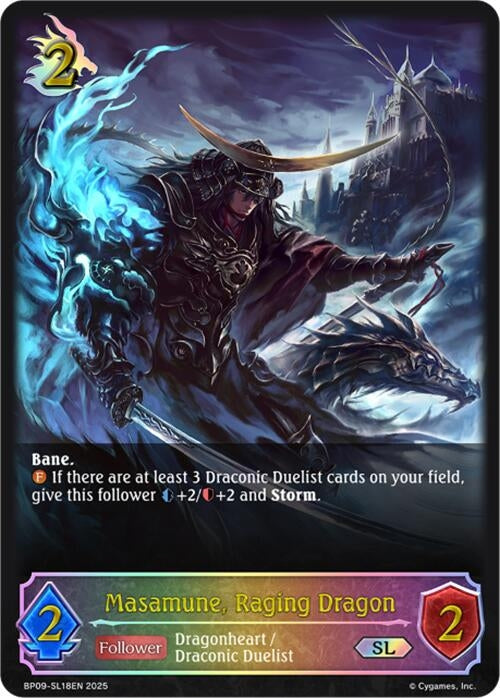 Image for Masamune, Raging Dragon (SL) (BP09: Duet of Dawn and Dusk) (BP09-SL18EN) - Shadowverse: Evolve