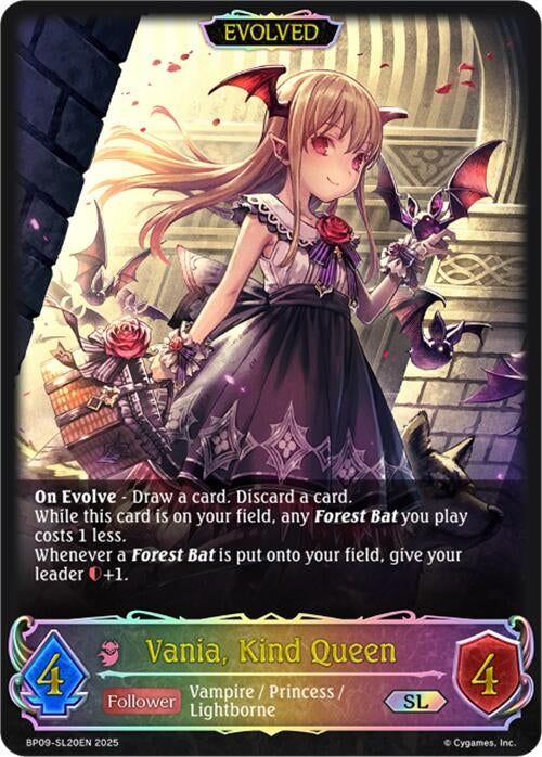 Image for Vania, Kind Queen // Vania, Blood Queen - (SL) (BP09: Duet of Dawn and Dusk) (BP09-SL20EN) - Shadowverse: Evolve