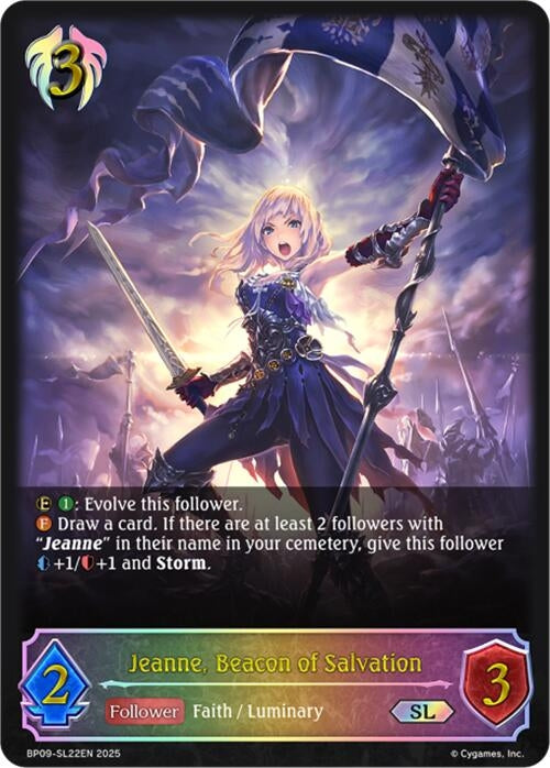 Image for Jeanne, Beacon of Salvation (SL) (BP09: Duet of Dawn and Dusk) (BP09-SL22EN) - Shadowverse: Evolve